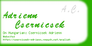 adrienn csernicsek business card